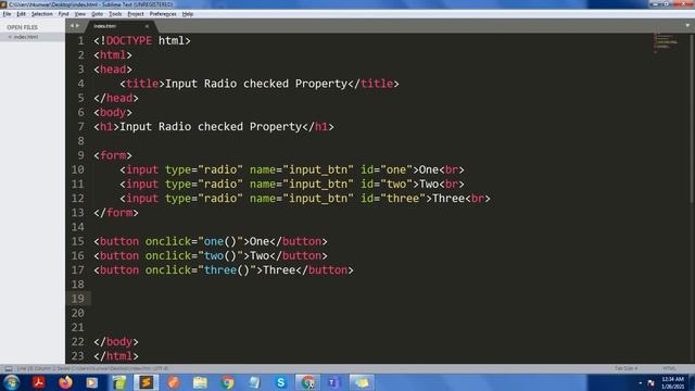Input Radio checked Property || Ujjwal Technical Tips смотреть онлайн