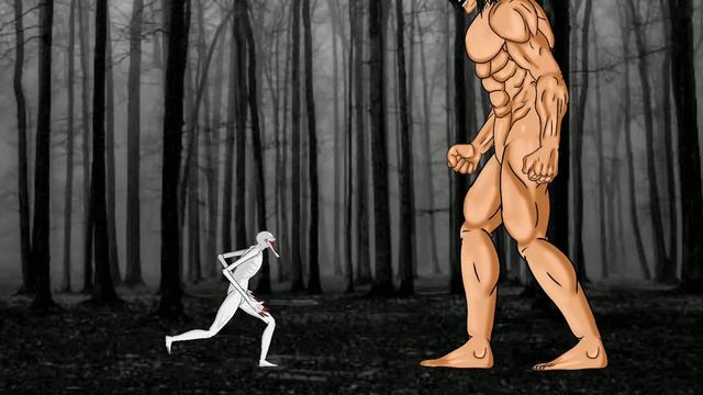 Атакующий Титан, Бронированный Титан против SCP 096.