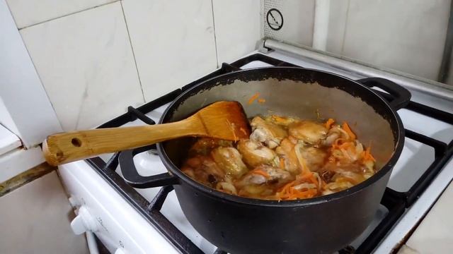 Праздничный плов с айвой и каштанами. смотреть онлайн