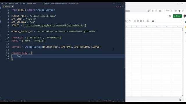 How To Rename Worksheets In Google Sheets with Python and Google Sheets API смотреть онлайн