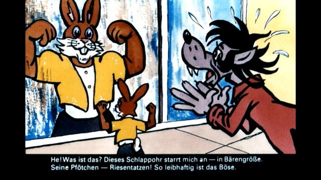 Диафильм Deu Hase und Wolf DEFA358 Fauler Zauber смотреть онлайн