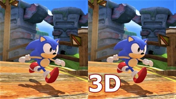 Sonic Generations 3D video 2 3D SBS VR box google cardboard