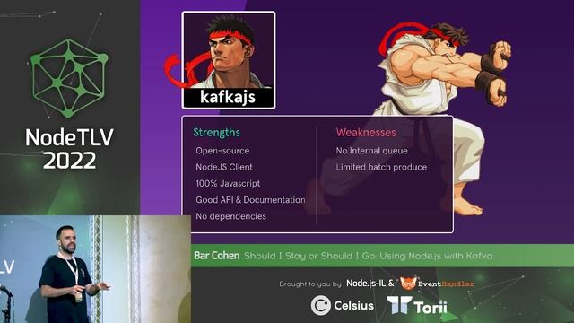 Bar Cohen @ NodeTLV 22 - Should I Stay Or Should I Go: Using Node.js With Kafka смотреть онлайн