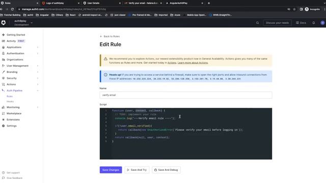Part 17 Auth0 tutorial how to debug rules смотреть онлайн