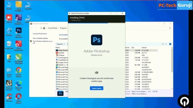 #51 How to Install Adobe Photoshop 2021 in Windows 10 & 11. смотреть онлайн