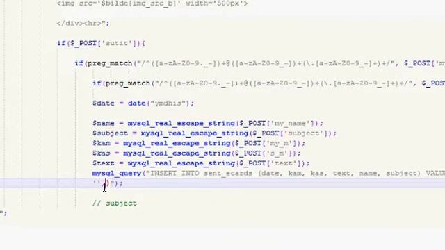 PHP E-card tutorial pt.2 смотреть онлайн