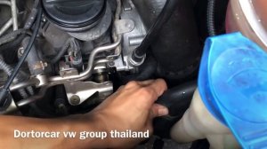 How to flushing coolant Vw caravelle Transporter T5.1 CFCA 2.0L TDI