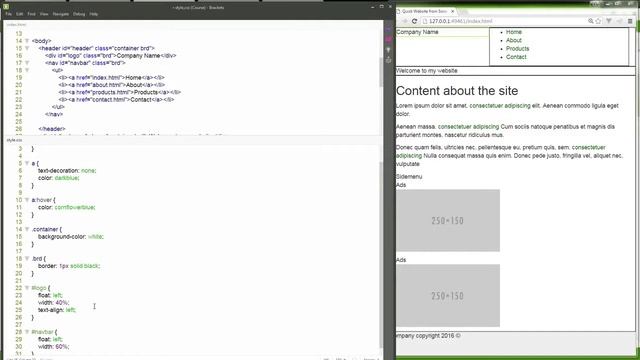 Create a Website HTML CSS Bootstrap 9 смотреть онлайн