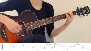 DON'T CRY Fingerstyle Guitar Tutorial with Tabs On Screen - Guns N' Roses