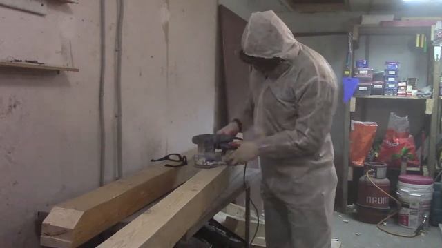 Лестница из бруса и доски.Дождались,дорвались!!!!!! смотреть онлайн