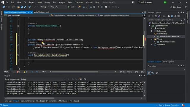 Solidworks C# API - Open Solidworks from WPF Prism Application смотреть онлайн