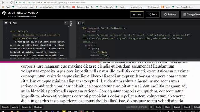part 2 How To Create An animated progress bar on scroll reading indicator смотреть онлайн