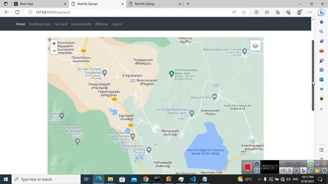 Reactjs leaflet GIS(CURD Operations) application Integrate to Django framework смотреть онлайн