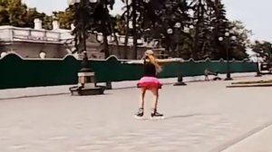 Фигурное катание на фитнесс роликах