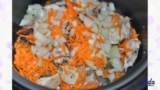 Горох с курицей в мультиварке Рецепт, пошаговый, как приготовить, видеорецеп смотреть онлайн