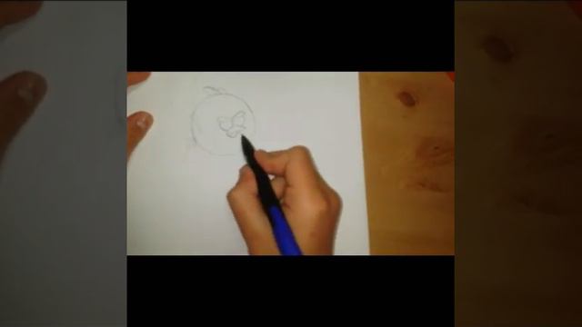 Рисуем птичку из игры "Аngry Birds" смотреть онлайн