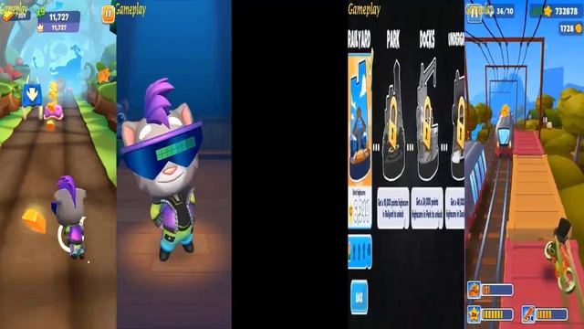 Subway Surfers Tag VS Talking Tom Time Rush VS Subway Surfers TALKING TOM GOLD RUN 2 Om Nom: Run 2 смотреть онлайн