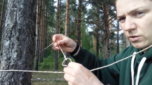 Натягивающий узел - простой полиспаст смотреть онлайн