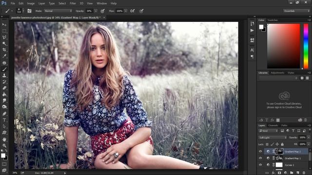 Adobe Photoshop Tutorial | Soft Dreamy Vintage Look смотреть онлайн