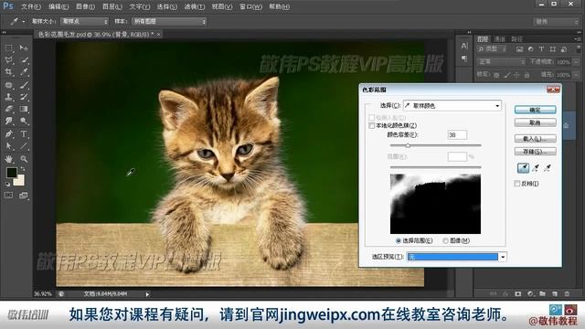 PS教程全集 P120 B07 高级抠图1 色彩范围抠毛发 смотреть онлайн