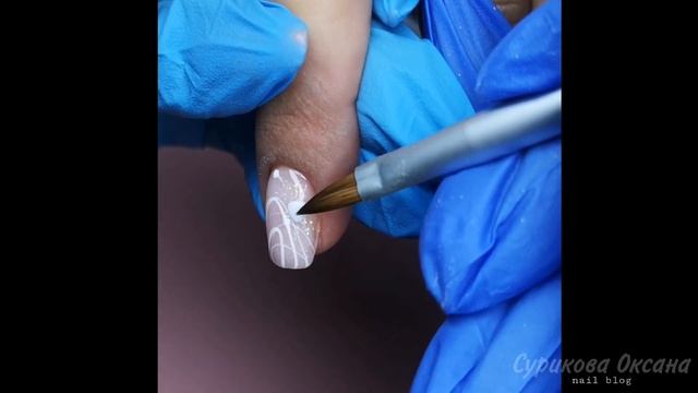 Трещина на ногте, ремонт шелком. Цветочный дизайн (свадебный) акриловая лепка со стразами 3D эффект смотреть онлайн