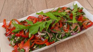 Идеальный салат закуска к шашлыку за 5 минут.