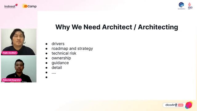 IDCamp x Dicoding LIVE - Software Architecture 101 смотреть онлайн