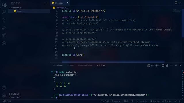JavaScript for Beginners #5: Array, Important Methods of Arrays in JavaScript | Code Enthusiastic смотреть онлайн