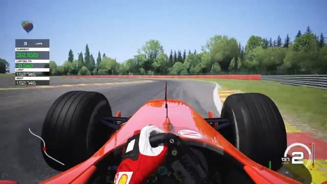 Ferrari 2002 - Spa - Belgica ?? Fly Lap - Assetto Corsa Onboard Cam смотреть онлайн
