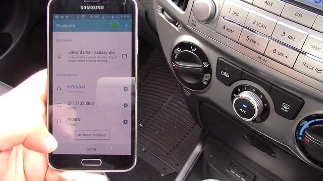 How to listen to phone music using car speakers via Bluetooth (Hyundai I20) смотреть онлайн