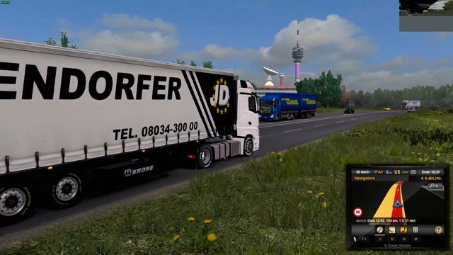 Euro Truck Simulator 2 (1.30) Mercedes Benz Actros MP4 1845 Girteka v1.0 + DLC's & Mods смотреть онлайн