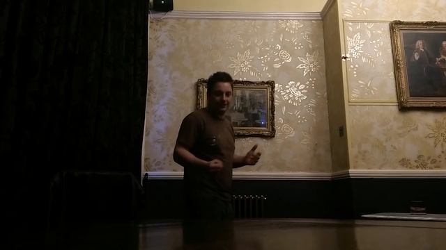 John's first comedy gig