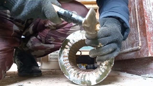 Как разобрать электродвигатель без обжига. смотреть онлайн