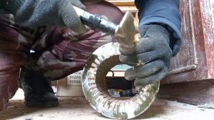 Как разобрать электродвигатель без обжига.