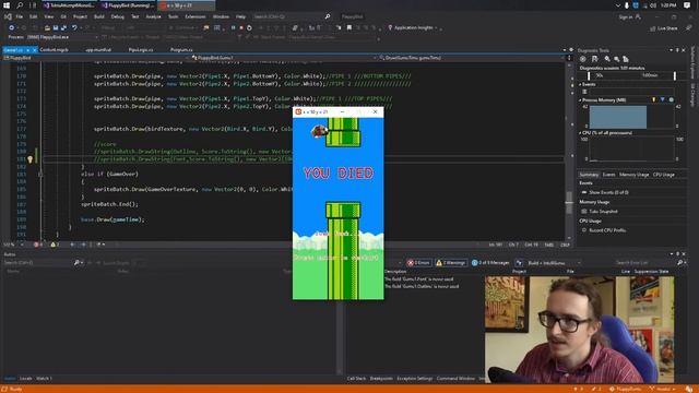 Flappy Dante (C# MonoGame Framework) смотреть онлайн