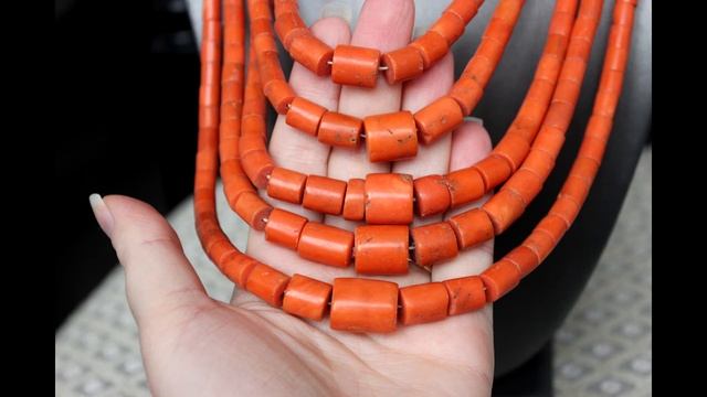 Крупные коралловые бусы. Резанка смотреть онлайн