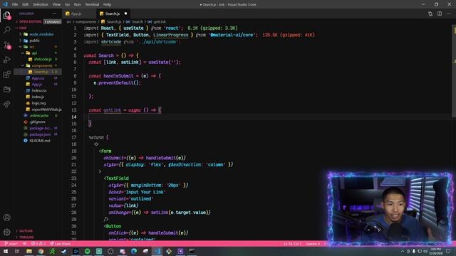 URL Generator Built with React and Material UI | React JS Tutorial смотреть онлайн