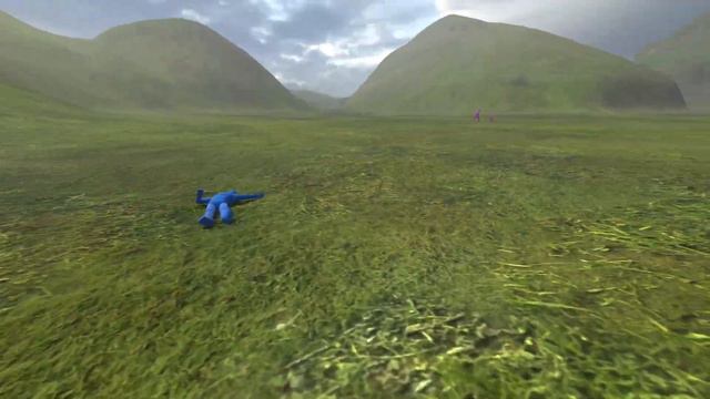 Smart Ai euphoria physics engine ragdoll Npc Pink Red And Blue Team Fights Overgrowth смотреть онлайн