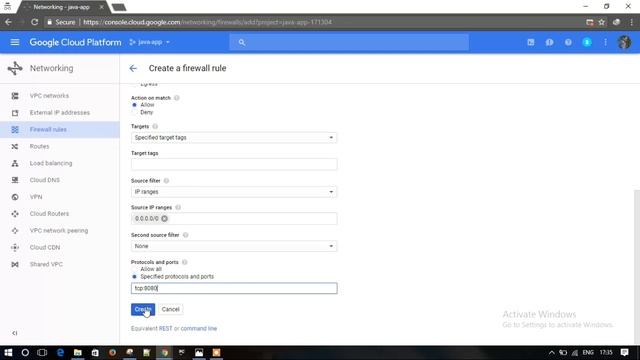 How To Open Port 8080 In Google Cloud Platform?
