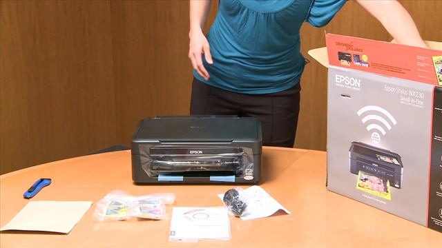 Epson Stylus NX230 Small-in-One Printer | Unboxing смотреть онлайн