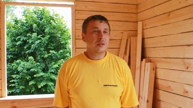 Окосячка в доме из строганого бруса. смотреть онлайн
