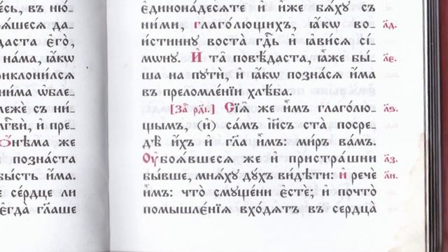 24 глава Евангелие от Луки стих 38