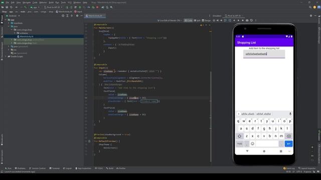 Shopping List - TextField,Jetpack Compose(Android Tutorial) Part 1 смотреть онлайн