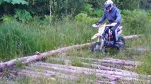 Сравнение колес питбайка 17х14 и 14х12