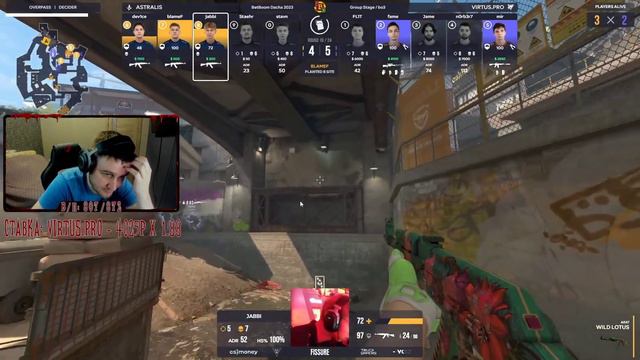 BetBoom Dacha 2023: Astralis vs Virtus Pro - Map 3 Overpass смотреть онлайн