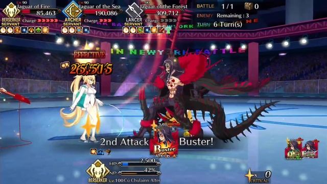 [FGO NA] Battle in New York 2020: Welcome to Jaguar Country - Cu Alter Solo смотреть онлайн
