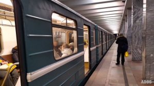 [Ретро-метро]: Состав 81-717/714 «Номерной» на станции «Профсоюзная»