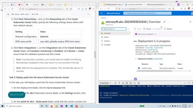 AZ 104 M9 Lab 09c Implement Azure Kubernetes Service Hands on Lab from Github - Azure admin смотреть онлайн