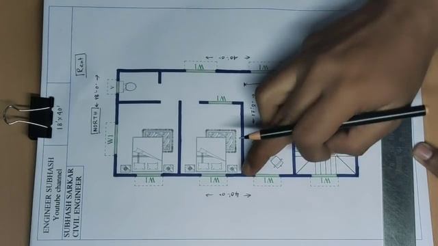 18 x 40 HOUSE DESIGN II 18*40 GHAR KA NAKSHA II 18 x 40 house plan смотреть онлайн
