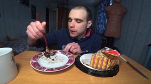 МУКБАНГ/АСМР ТОРТ Fantel «Желание» Ассорти вкусов/ ЧАЙ/ ДЕСЕРТ/ОБЖОР/ EATING/ASMR/Mukbang #400